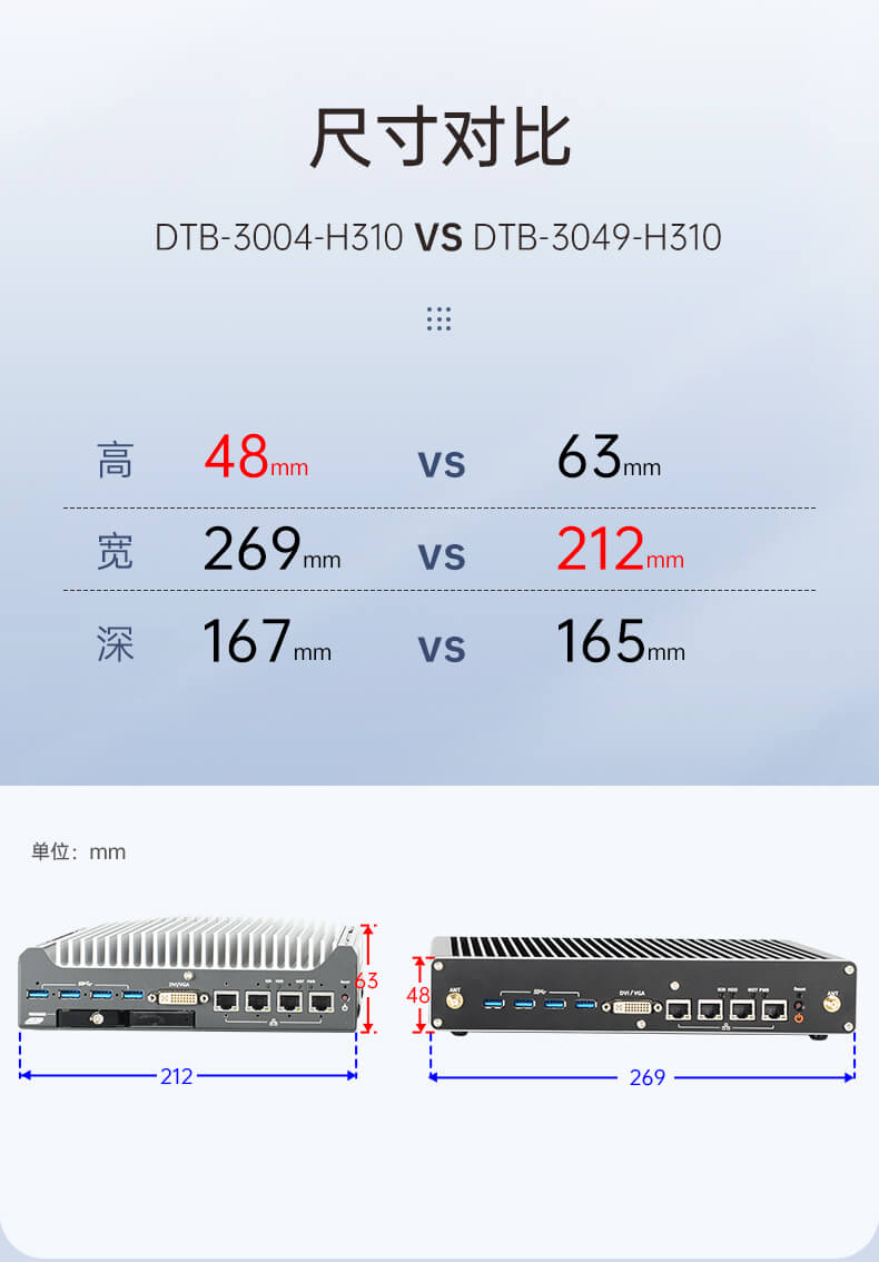 PA视讯网无风扇嵌入式工控机,环境监测工业电脑,DT-3004-H310