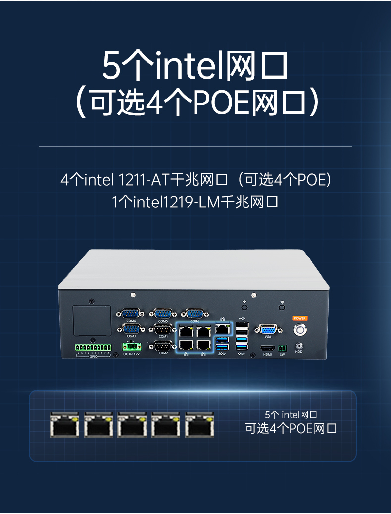 PA视讯网嵌入式工控机,5网口6串口工业电脑,DTB-3065-H110.jpg