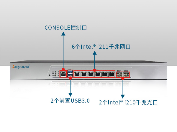 PA视讯网1U多网口软路由工控机主机