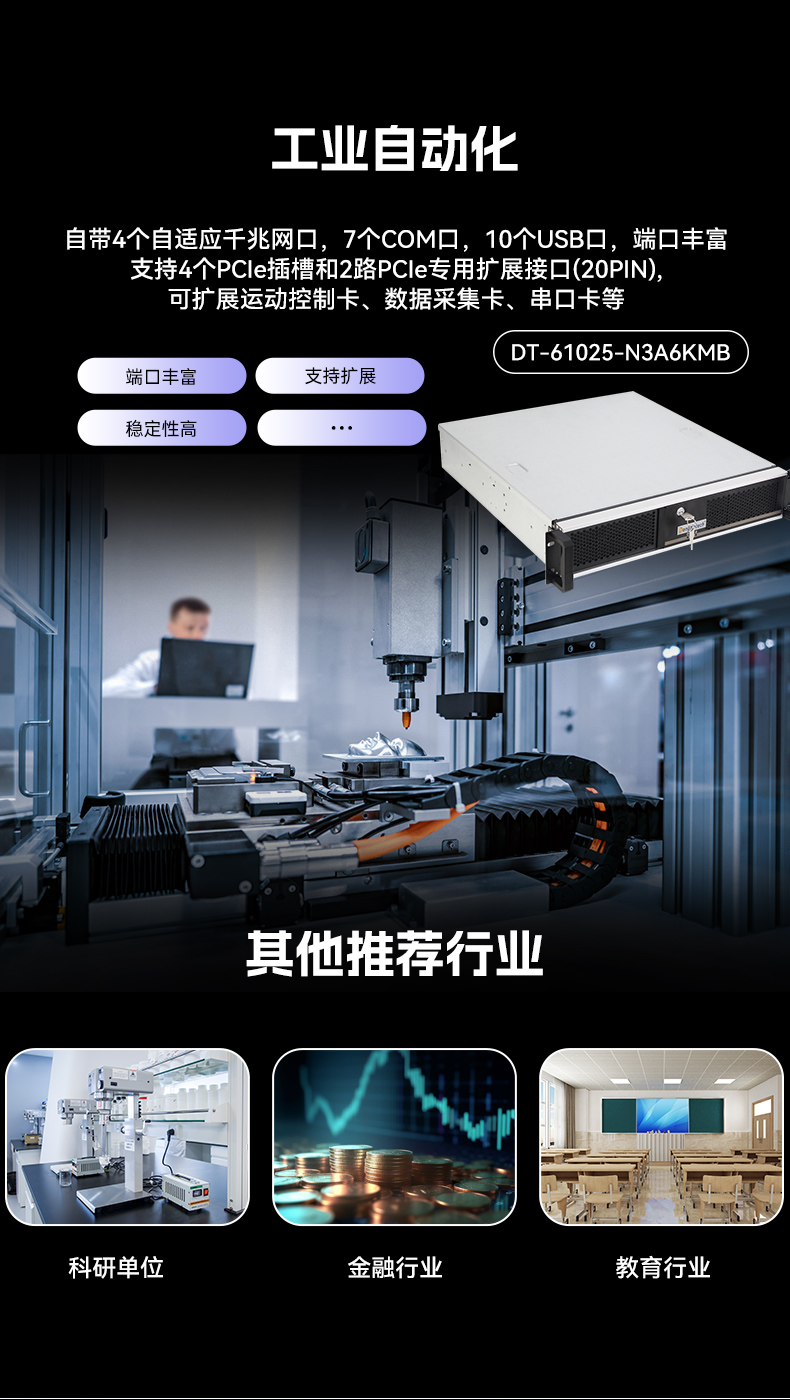 PA视讯网国产龙芯工控机,3A6000四核八线程工业主机,DT-61025-N3A6KMB.jpg
