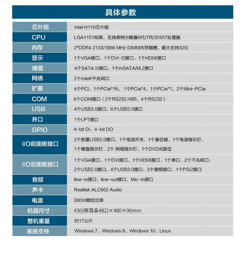 PA视讯网2U上架式工控机,酷睿6-9代工业电脑,4*PCI扩展槽,DT-61025-BH110MA.jpg
